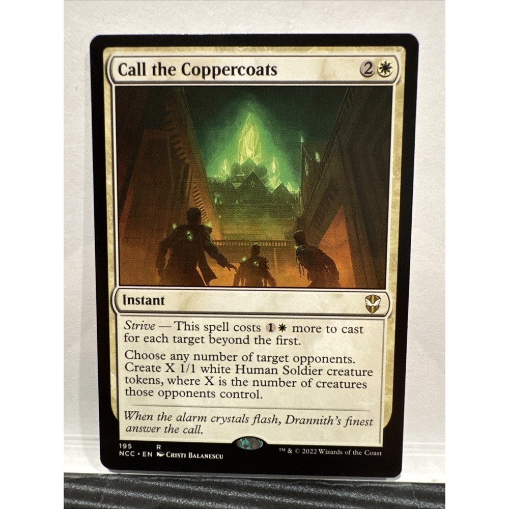 MTG Call the Coppercoats Commander Streets of New Capenna Rare White Card